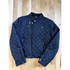Ralph Lauren Quilted Black Hardware Motocycle Jacket Teen (Youth XL/16)